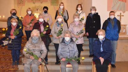 Bild: Kunz
Der katholische Frauenbund St. Johannes ehrt langjährige Mitglieder.