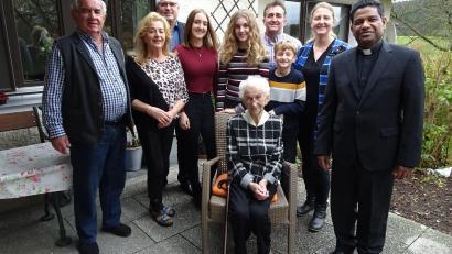 Bild: hm
Viele Gratulanten überbrachten Anna Aschka die besten Wünsche zum 95. Geburtstag