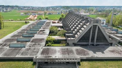 Bild: Erich Spahn/exb
Die Glaskathedrale von oben, fotografiert von Erich Spahn.