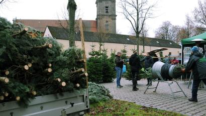 Archivbild: Gerhard Franz
Auch in diesem Jahr muss der Weihnachtsbasar auf dem Mariahilfberg ausfallen. Trotzdem besteht die Möglichkeit, Christbäume sowie Wildfleisch käuflich zu erwerben.
