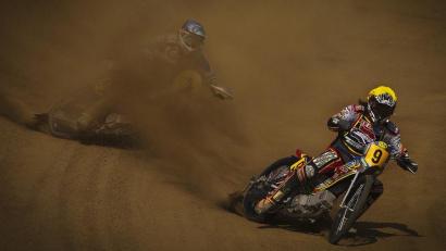 Bild: exb/Herta Schell
Hobbyfotografin Herta Schell erreichte mit diesem Bild unter dem Titel "Sandbadrennen in Marienbad" 27 von 30 Punkten beim Bayerwaldpokal.