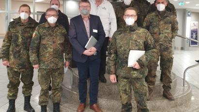 Bild: Stephan Koller/exb
Die Bundeswehr unterstützt aktuell das Klinikum St. Marien.