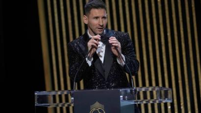 Bild: Christophe Ena
Lionel Messi gewann bereits zum siebten Mal in seiner Karriere den Ballon d'Or. Foto: Christophe Ena/AP/dpa