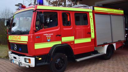 Bild: no
Blick auf das Feuerwehrfahrzeug "LF8-6" der Feuerwehr Illschwang mit dem Baujahr 1996, welches durch ein Neues vom Typ "GW-L2" ersetzt werden soll. Das passt aber nicht in die Fahrzeughalle.