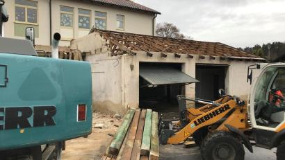 Bild: bnr
Der alte Bauhof wurde mittlerweile abgebrochen. An gleicher Stelle soll die neue KIta gebaut werden.