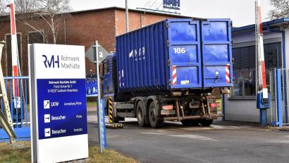 Bild: Stephan Huber
Auch nach der Beantragung des Sanierungsverfahrens in Eigenverwaltung soll der Betrieb im Rohrwerk weiterlaufen.