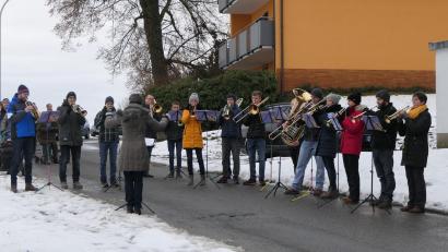 Bild: exb
Das Adventsblasen des Posaunenchors fand gleich in vier Dörfern statt.