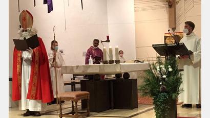 Bild: ld
Bei Gottesdiensten in Brand und Nagel war der heilige Nikolaus zu Besuch.