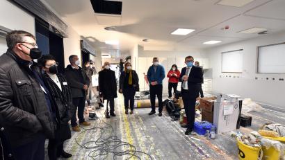 Bild: Stephan Huber
Der Verwaltungsrat des Klinikums St. Marien hat den Neubau des ambulanten OP-Zentrums besichtigt.