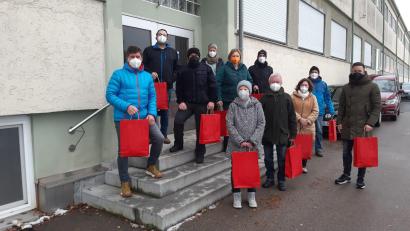 Bild: Gerald Reiter/exb
Die Tüten sind gepackt und können verteilt werden.