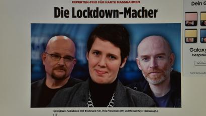 Bild: oy
Auf diese Weise wollte „Bild“ wohl suggerieren, Wissenschaftlerinnen und Wissenschaftler seien verantwortlich für Entscheidungen der Politik.