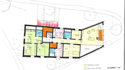 Bild: Architekturbüro Christian Schönberger
Der Bauentwurf zur Tagespflege (hier die Ansicht des Erdgeschosses) wurde an die Gegebenheiten angepasst und das weitere Projekt vom Gremium abgesegnet.