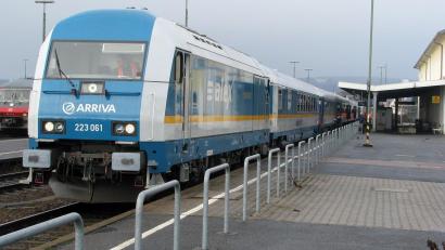 Bild: Gerhard Götz
Der Alex fährt ein.