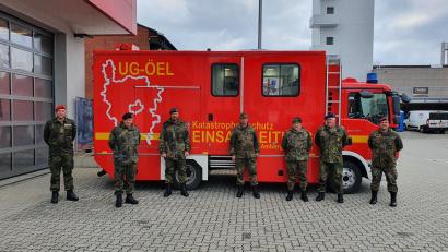 Bild: Stephan Koller/exb
Eigentlich war die Führungsgruppe Katastrophenschutz auf eine zweitägige Übung eingestellt. Doch sehr schnell landeten die Teilnehmer in der Corona-Realität.