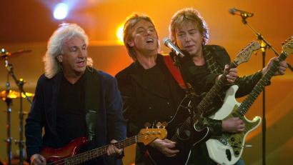 Archivbild: Jörg Carstensen
Terry Uttley, Chris Norman und Alan Silson von der Popgruppe "Smokie" (von links).