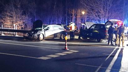 Bild: jma
Die Kreuzung bei Pechhof musste halbseitig gesperrt werden.