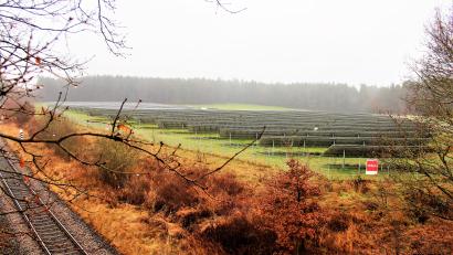 Bild: stg
Der bestehende Solarpark bei Unterbruck wird deutlich erweitert.