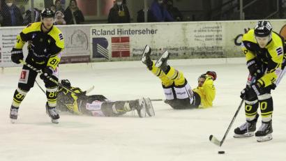 Archivbild: Roland Halmel
In Schongau erlebte der ERSC Amberg eine satte Bauchlandung mit 3:5. Zwei Drittel lang hatten die Löwen damals gepennt.