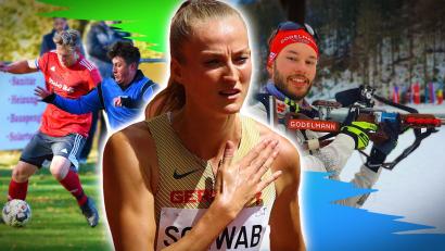 Bild: Rudi Gebert/ Oliver Weiken/ Donauser Grafik: Thimo Kriegbaum
Biathlon, Leichtathletik und Fußball: Unser Jahresrückblicksquiz für den Sport