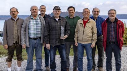 Bild: Kathrin Meierhofer, BSW-Fotogruppe Schwandorf/exb
Die Teilnehmer am Fotowettbewerb "Bayerwaldpokal 2021". Thomas Reichel (Dritter von links) repräsentierte die ausrichtende BSW-Fotogruppe Schwandorf.