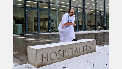 Bild: Marion Hausmann/exb
Frater Thomas, Seelsorger im Krankenhaus St. Barbara, spricht von arbeitsreichen, aber auch intensiven Jahren.
