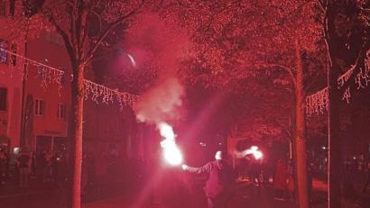 Bild: Beer
Silvester in der Fußgängerzone in Weiden.