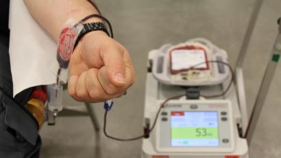 Bild: fks
Einen halben Liter Blut geben Blutspender an jedem Termin ab, um Kranken zu helfen.