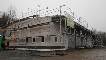 Bild: bey
Der Blick von außen auf den neuen Bauhof lässt dessen Dimensionen gar nicht erkennen.