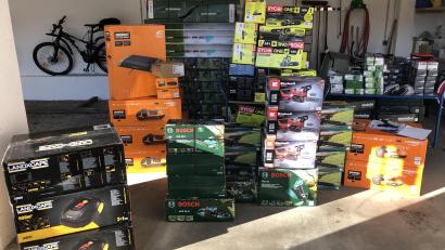 Bild: Grenzpolizeigruppe Furth im Wald
Teil der mutmaßlichen Hehlerware.