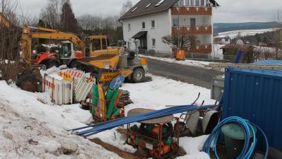 Bild: pi
Maschinen und Equipment sind bereit für den Beginn der Arbeiten.