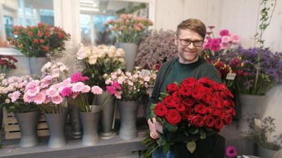 Bild: wrl
Unangefochtener Spitzenreiter zum Valentinstag: immer noch die rote Rose, weiß Florist Martin Urban.