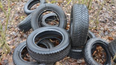 Bild: dob
Unglaublich. Ein Autobesitzer hat seine alten Reifen einfach im Wald bei Trasgschieß entsorgt.
