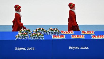 Bild: Peter Kneffel
Winterspiele in Peking: Von Herzlichkeit und Weltoffenheit war wenig zu spüren.