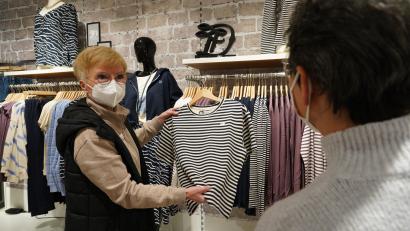 Bild: kaz
Ingrid Hecht vom Tirschenreuther Modehaus Jäger+Turba.