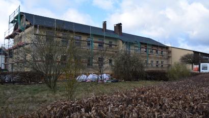 Bild: bnr
Das Geschäftshaus der ehemaligen Konservenfabrik in der Kolpingstraße wird in zwölf Appartementwohnungen umgebaut.