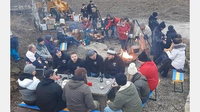 Bild: soj
Der Ebnather Fichtelgebirgsverein lud zum Lagerfeuer.