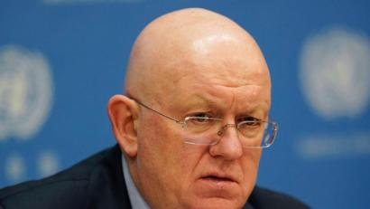 Bild: Seth Wenig/AP/dpa
Wassili Nebensja, Russlands Botschafter bei den Vereinten Nationen und derzeitiger Präsident des Sicherheitsrats der Vereinten Nationen.