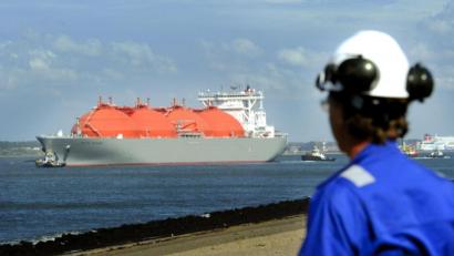 Bild: Lex Van Lieshout/ANP/dpa
Der Frachter hat flüssiges Erdgas (LNG) geladen.