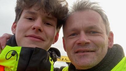 Bild: Paul Brysch
Der Tirschenreuther Paul Brysch (rechts) ist bereits in Polen, um den Hilfskonvoi vorzubereiten. Karol Bałuch, der Sohn seiner Cousine, ist ihm dabei eine große Hilfe.