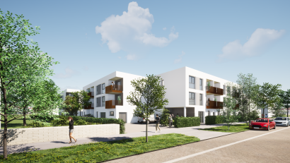 Bild: Architekturbüro MAI/exb
An der Regensburger Straße sollen neue Wohnungen für Senioren entstehen.