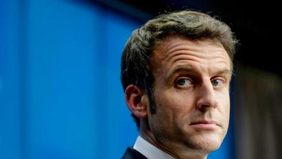 Bild: Olivier Hoslet/Pool EPA via AP/dpa
Emmanuel Macron, Präsident von Frankreich, stellt sich für eine zweite Amtszeit zur Wahl.