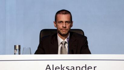 Bild: picture alliance / dpa
Der Präsident des europäischen Fußballverbandes UEFA: Aleksander Ceferin.