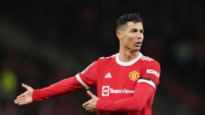 Bild: Jon Super/AP/dpa
Manchester United hatte sich mehr von Cristiano Ronaldo erhofft.