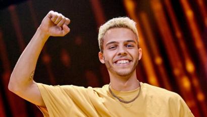 Bild: Britta Pedersen/dpa-POOL/dpa
Malik Harris wird Deutschland beim Eurovision Song Contest (ESC) in Turin am 14. Mai vertreten.