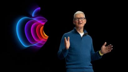 Bild: Apple/dpa
Tim Cook präsentiert Neuheiten aus der Apple-Welt.