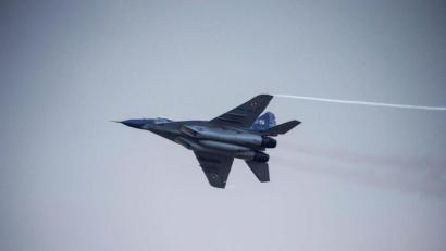 Bild: Michael Walczak/PAP/dpa
Polnische Kampfflugzeuge für die Ukraine? Die USA sehen den Vorschlag kritisch.