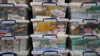 Bild: Andrew Matthews/dpa
In ganz Europa ist die Hilfsbereitschaft groß: Es werden viele Hilfsgüter für die ukrainischen Flüchtlinge gesammelt.