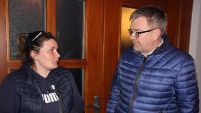 Bild: kro
Initiatorin Nadila Koval im Gespräch mit Zweiten Bürgermeister German Hartmann.
