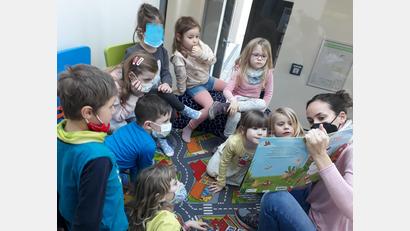 Bild: Annemarie Fink/exb
erste Vorlesestunde
