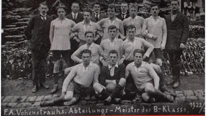 Repro: dob
Vohenstrauß wurde gleich im ersten Jahr der Gründung Abteilungs-Meister der B-Klasse 1922/23.